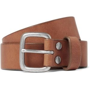 NEW - J.Crew Brody Italian Leather Belt BROWN TAN